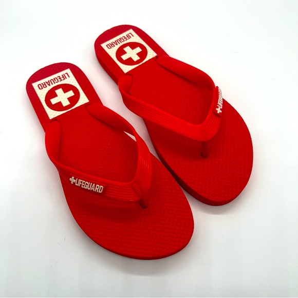 New red lifeguard flip flop, size 6.5 - Picture 3 of 4
